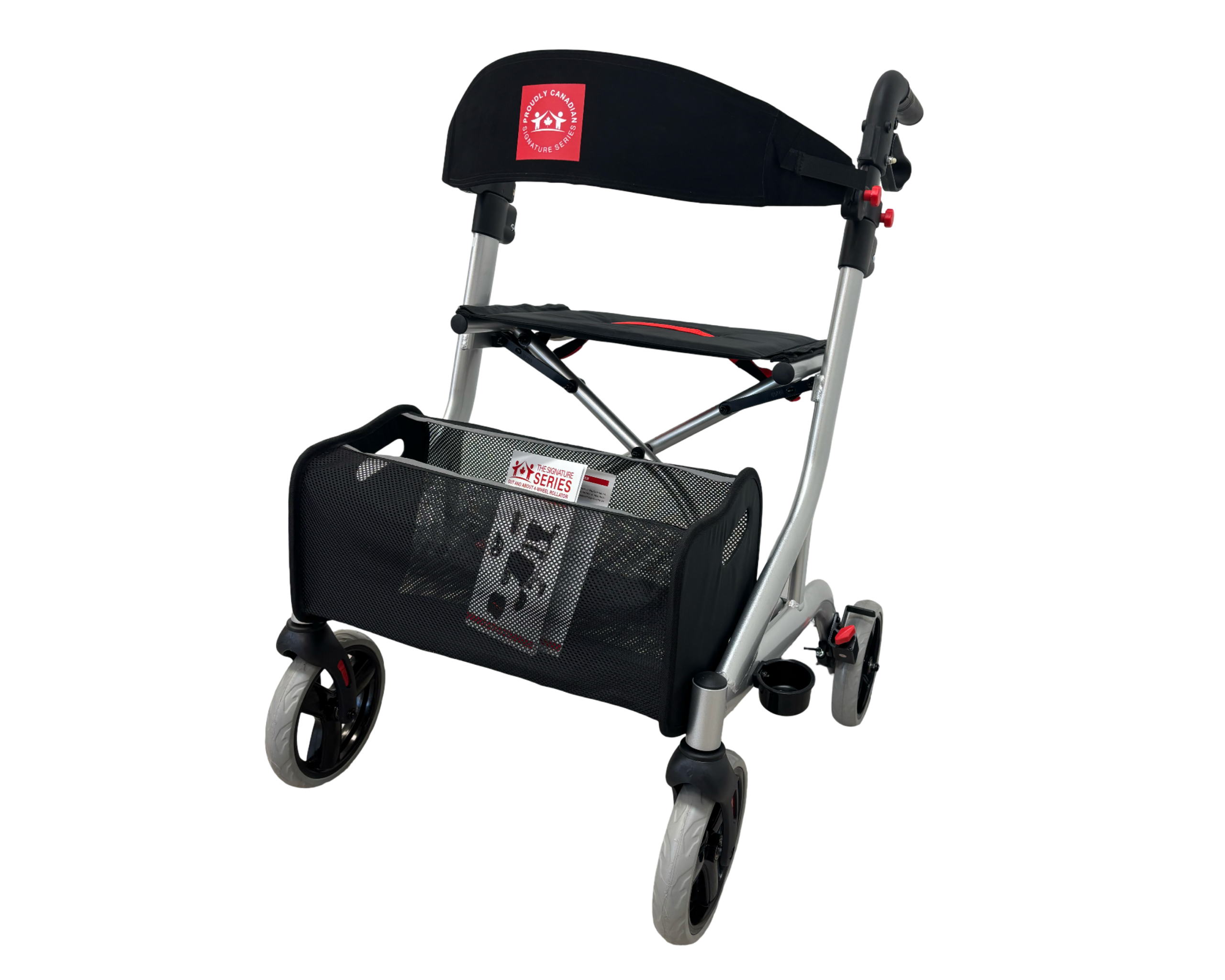 Image (3) Out and About 4-Wheel Rollator - Image 1